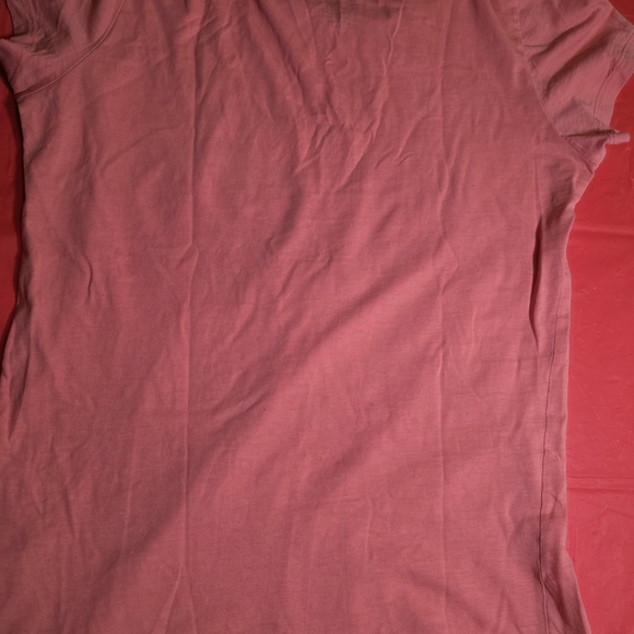 Armani Exchange Coral Pink Logo Short Sleeve Tee - Picture 4 of 6